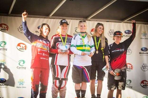 Elite-Women-DownHill-Podium-(c)-Tim-Bardsley-Smith