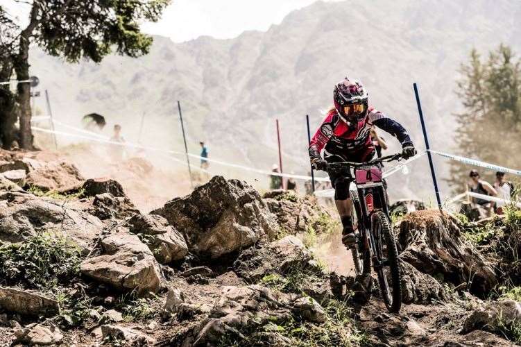 Tracey Hannah performs at the UCI World Tour in Lenzerheide on July 4th, 2015 // Bartek Wolinski/Red Bull Content Pool // P-20150704-00601 // Usage for editorial use only // Please go to www.redbullcontentpool.com for further information. //