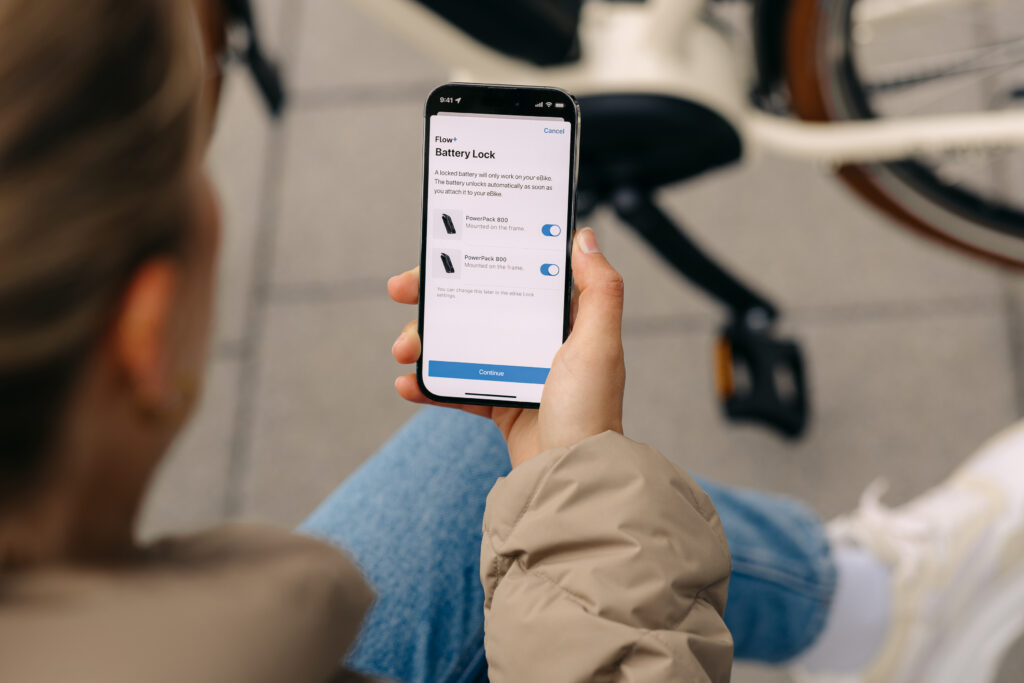Bosch Flow App bike lock feature