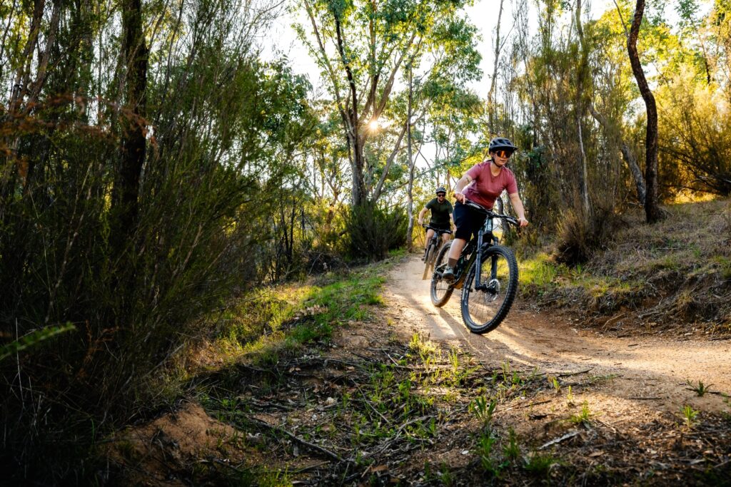 Riding through Kambah on the Centenary Trail