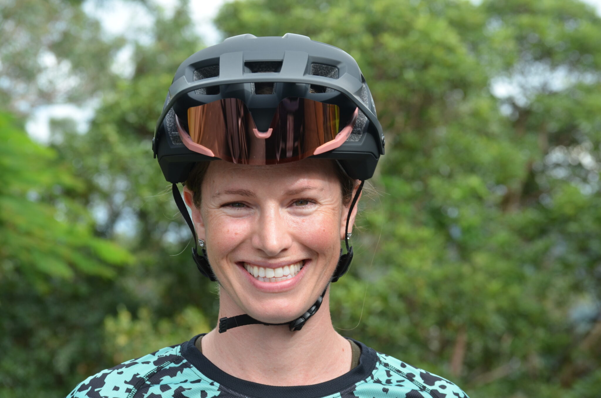 Smith Payroll MTB Helmet with Smith Defy Sunglasses