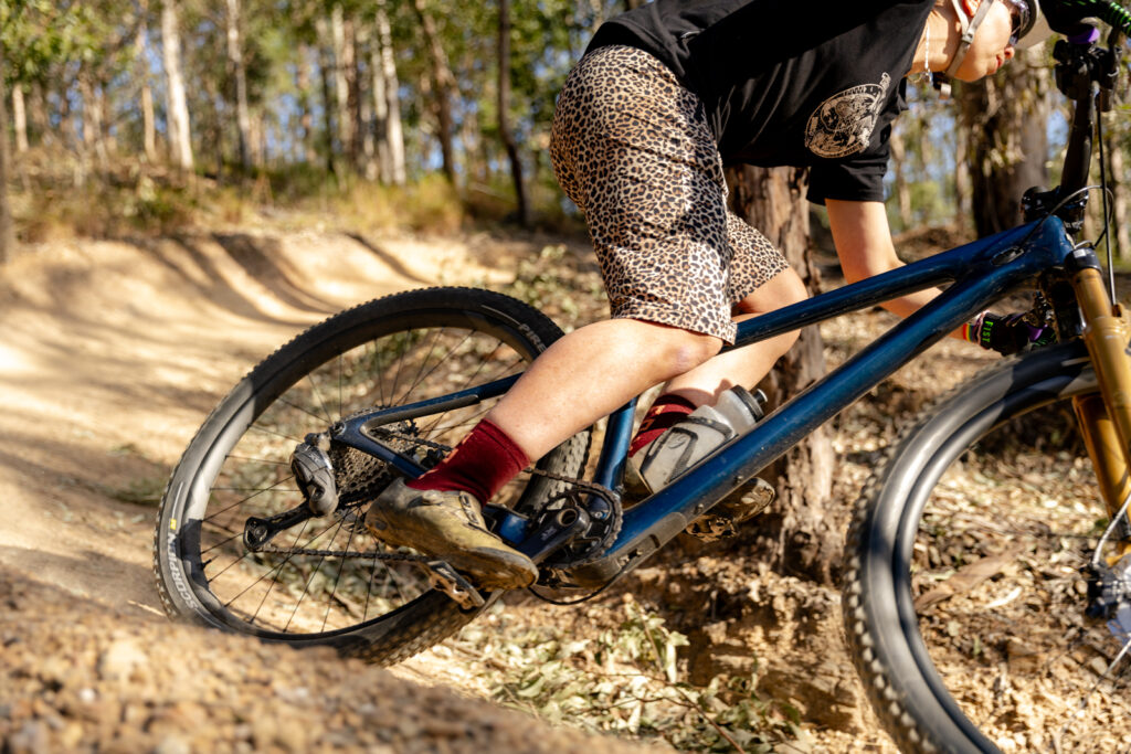 Shimano XTR wheelset on the trail