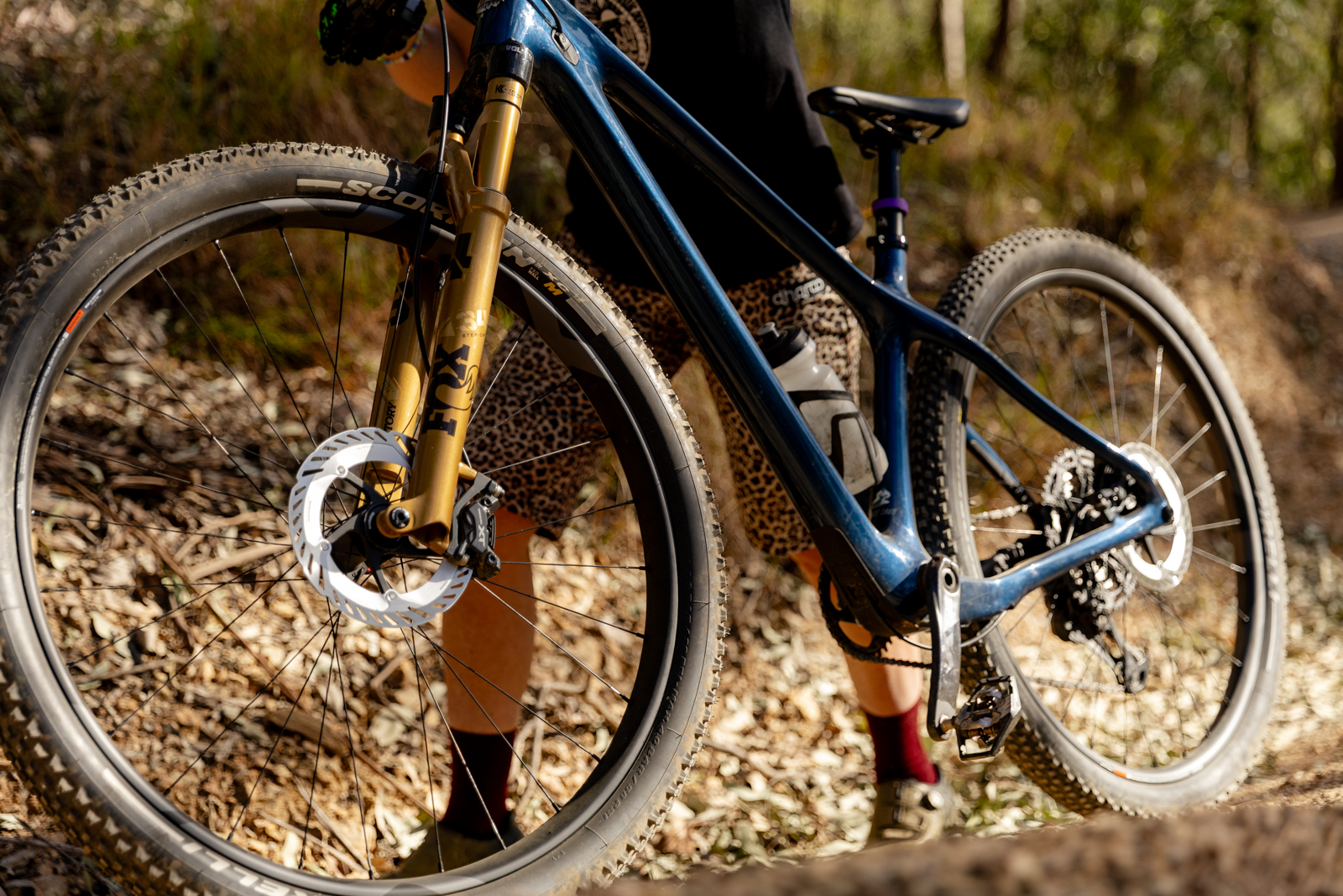 Shimano XTR Wheelset on the trails