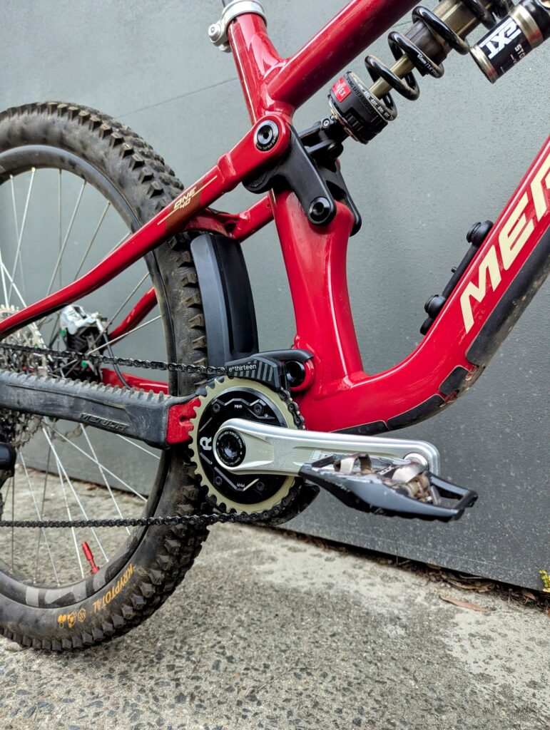 Rimpact chain damper on Merida One Sixty MTB