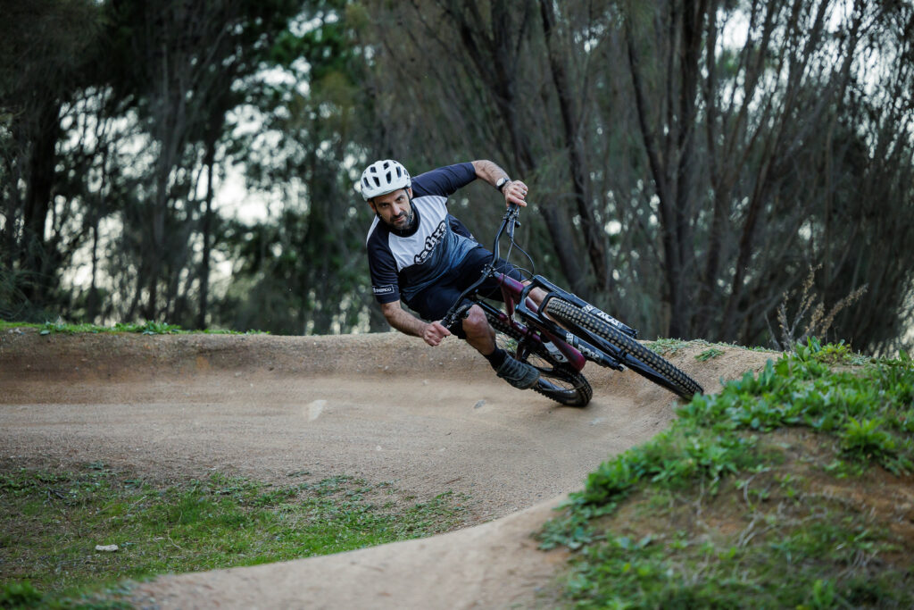 Berms on mountain bike trails