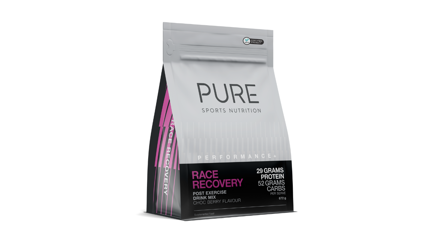 Pure Race Recovery drink mix for mountain bikers