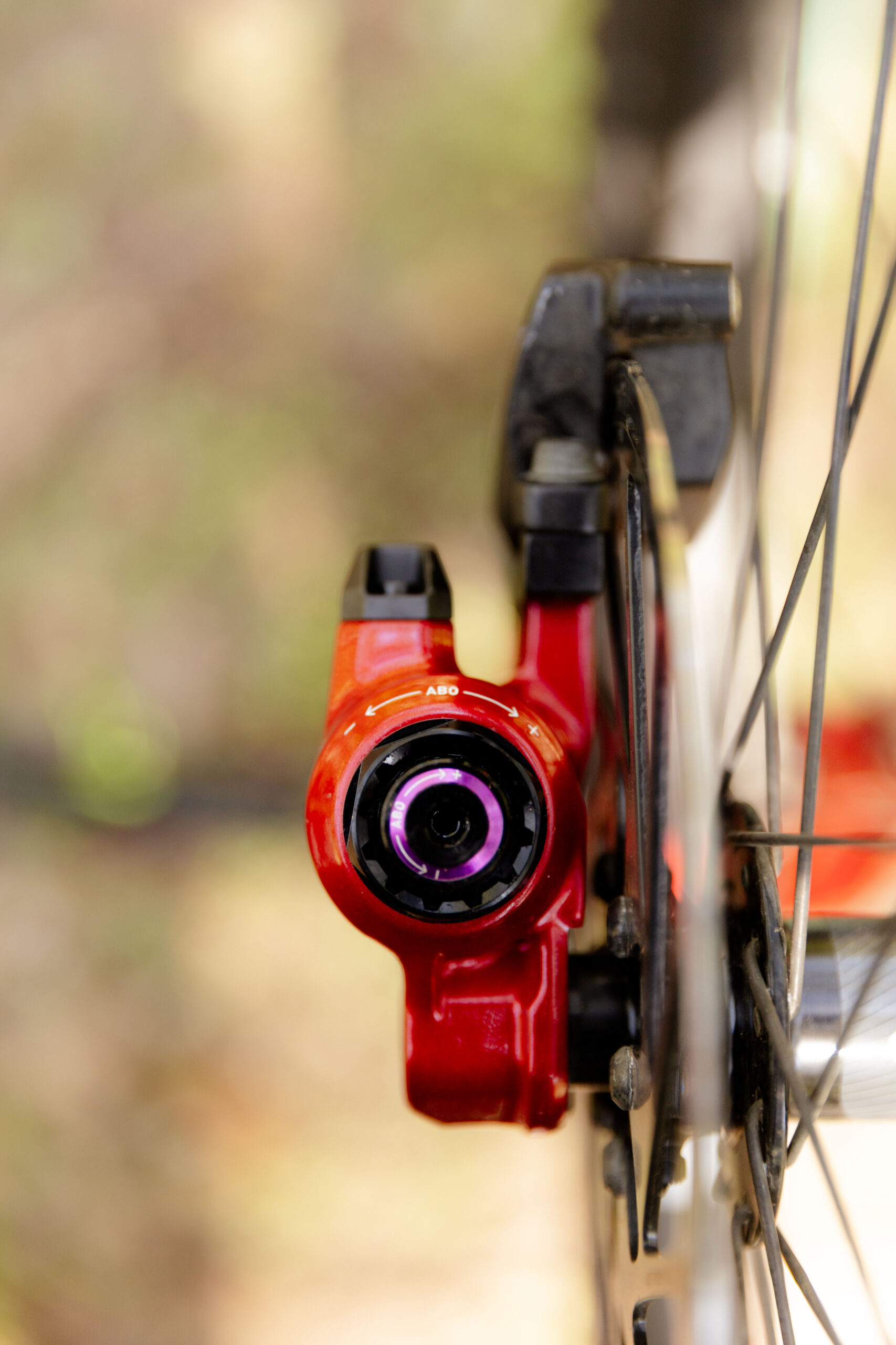 Adjustable Bottom Out dial on the RockShox Lyrik Ultimate