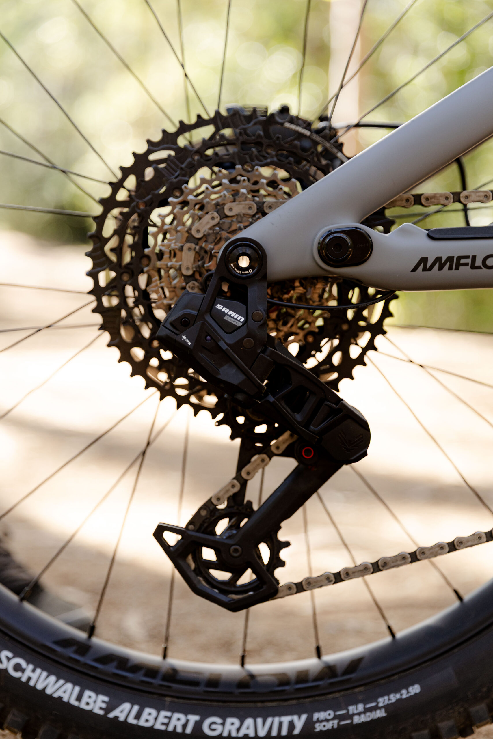 SRAM S1000 Eagle Transmission drivetrain on the Amflow PR